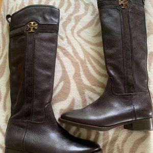 Tory Burch Tall Brown Leather Boots